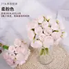 Flores Artificiales Transfronterizas Ramo de Peonías de 27 Cabezas Atado con Rafia Camelia Rosa Estilo Ins Fabricante de Flores Artificiales Artículos de Año Nuevo