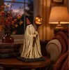 Artesanía de resina de nuevo producto transfronterizo decoración de ambiente de Halloween varita de calabaza brillante luz nocturna de fantasma retro