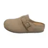 Venda Quente Faixa de Cabelo Retrô Meia-Pantufa Feminina 2026 Nova Moda Outono Roupa Externa Pessoa Preguiçosa Tira Única Versátil Sapatos Birkenstock