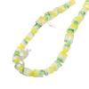 Cuentas sueltas de vidrio cuadrado a rayas multicolores de forma especial bicolor para joyería DIY, pulsera, collar, aretes, accesorios al por mayor