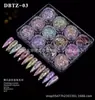 Arte de Uñas Ojos de Hada Brillo Iridiscente Láser Brillo Maquillaje de Ojos Gradiente de Brillo Destellante Polarizado 12 Colores Polvo Brillante