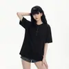 Verão Tamanho Plus Manga Curta Roupas Femininas Meninas Gordas Camiseta Solta que Cobre a Gordura Moda Versátil Top Design Estilo Coreano Senso de Design Nicho Tendência