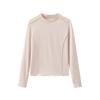 Blusa de Seda Gelada com Proteção Solar de Manga Longa Respirável Top Esportivo Casual para Uso Externo Fitness Camiseta de Seda Gelada Top Feminino