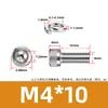 Aço inoxidável 304 DIN912 Cabeça de copo arruela de mola hexagonal parafuso de máquina de combinação dupla cabeça cilíndrica recartilhada M3M8
