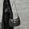 Camada Superior Couro Bovino Natural Bolsa Bolinho Nova Transfronteiriça Couro Genuíno Bolsa Feminina Bolsa Transversal Bolsa de Ombro Feminina Popular Bolsa de Axila