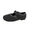 Zapatos de noche de velcro 2026 Mary Jane planos para mujer estilo nuevo punta poco profunda con tacón oculto lunares otoño tela retro coreana