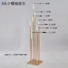 Luzes de corredor novo estilo, velas decorativas de casamento, enfeites pretos e dourados, lustres de vela para salão de casamento e salão de banquetes