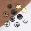 Botones de Presión Metálicos de Colores, Broches de Presión Ocultos Antiexposición, Botones de Presión para Abrigos y Cortavientos, Broches Ocultos de Acero Inoxidable Cosidos a Mano para Ropa Infantil