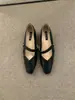 Zapatos Mary Jane Elegantes de Tacón Bajo de Nicho para Mujer 2024 Primavera Nuevos Zapatos de Vestir Cuadrados Marrones