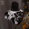 Novia Encaje Francés de Nicho Retro Collar Lazos Artificiales Collares Joyería de Boda Mujeres Sensación de Alta Gama