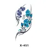 Adesivos de Tatuagem Pequenos Desenho Coração Masculino e Feminino Desenho Animado Estiloso Casal Flor Duradoura Letras em Inglês Pequenos Adesivos de Tatuagem Frescos