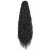 Peluca de 30 pulgadas estilo europeo y americano, cola de caballo con pinza de garra, cabello largo rizado ondulado, permanente rizada tipo maíz esponjoso, cola de caballo de Amazon