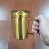Taza de Acero Inoxidable 304 para el Hogar Anticaídas Taza para Boca Infantil Taza de Leche Taza de Agua para Oficina de Negocios Taza de Café con Tapa