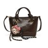 Nova moda retrô textura estilo coreano bolsa balde portátil cor sólida óleo cera couro moda all-match bolsa crossbody para mulheres
