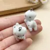 Fofo Desenho Animado Criativo Resina Flocked Cachorrinho Unicórnio Alpaca Pingente Pingente DIY Corrente de Celular Acessórios Material
