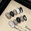 Taiwu Manicura Alas de Nube Negro Plata Pluma Pintada a Mano Cristal Ojo de Gato Otoño e Invierno Nuevas Pegatinas Removibles para Arte de Uñas