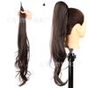Peruca europeia e americana 32 polegadas peruca rabo de cavalo extensão de cabelo envolvente rabo de cavalo feminino varinha mágica cabelo longo cacheado laço