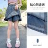 Saia Shorts Jeans de Verão para Meninas Roupa Infantil 2025 Novo Shorts Jeans Modernos para Crianças Mais Velhas Roupa Exterior Infantil Calças Jeans Curtas Modernas