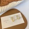 Brincos de Pérola com Pino de Prata S925 Nova Moda Duas Formas de Usar Design de Personalidade Nicho Brincos Elegantes Franceses para Mulheres