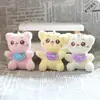 Nuevo Peluche de Máquina de Garra de 4 pulgadas Llavero Lindo Colgante de Llave de Muñeca