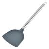 Venta al por mayor de fábrica mango de acero inoxidable silicona espátula para saltear espátula para saltear sartén antiadherente utensilios de cocina