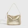 Bolso Tejido para Debajo del Brazo para Mujer 2026 Nuevo Bolso Hobo de Moda Elegante Bolso para Lonchera Bolso Versátil de Hombro Cruzado