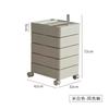 Gabinete de Almacenamiento Giratorio Simple Nórdico para Sala de Estar del Hogar Mesita de Noche Extraíble para Dormitorio Gabinete de Almacenamiento para Cosméticos de Celebridad de Internet