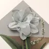 Estilo K de Hada Super Elegante Borde Quemado Seda Brillante Gardenia DIY Red para el Cabello Accesorios Corsage Tocado Collar Accesorios de Flores para Mujer
