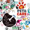 50 Pegatinas Veterinarias Inglesas de Compra Directa Transfronteriza, Nuevas Pegatinas de Dibujos Animados Graffiti para Hospital de Mascotas y Farmacéutico