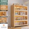 Librero de Madera Maciza de Combinación Libre Gabinete de Almacenamiento Modular Almacenamiento de Pared Integrado Gabinete Bajo Estante de Exhibición de Piso