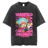 Transfronteriza Lavable230g Camiseta Lavable de Anime Estampado Retro Múltiples Patrones Venta Directa de Fábrica