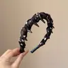Diadema de lujo ligero de alta gama estilo coreano para mujer, corona alta, dentada, antideslizante, accesorio para cabello ondulado, pinza para el cabello, adorno para el cabello