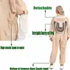 Tipo de Exportação Roupa de Apicultura, Roupa à Prova de Abelhas, Roupa à Prova de Abelhas, Roupa à Prova de Abelhas, Macacão com Chapéu de Apicultura, Macacão Espacial de Peça Única, Ferramenta de Apicultura