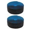 Guidão de Estrada com Alça de Bicicleta Fly Dead Antiderrapante Respirável Absorvente de Suor Alça de Silicone Guidão de Couro EVA com Acessórios