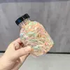 Gomas Elásticas Pequeñas Desechables en un Frasco, Color Caramelo, Alta Elasticidad, No Dañan el Cabello, Sujetadores de Cabello Simples y Versátiles para Bebés