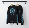 La camiseta de manga larga con estampado sánscrito y patchwork CH Chrome Hearts 26SS, nueva para primavera-verano, es un éxito en el comercio exterior transfronterizo al por mayor.
