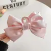 Princesa en la Huida Lazo Grande Pinza para el Cabello Accesorios Coreanos Pinza de Tiburón Pinza para el Cabello de Sentido Avanzado Adorno para la Cabeza de Mujer
