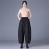 Pantalones Florales de Talle Alto Adelgazantes de Tallas Grandes Reductores de Edad de Alta Calidad, Pantalones Pesados de Jacquard, Pantalones Casuales Versátiles de Pierna Ancha