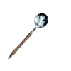 Colher Criativa Utensílio de Mesa Colher de Mexer Espessada Retro Cabo Longo Colher de Comer Colher para Arroz Seco Elegante Cabo de Imitação de Madeira de Pera