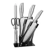 Set de Seis Piezas de Acero Inoxidable ASAKH Cuchillo para Cortar Carne y Verduras Doméstico Cuchillo de Cocina Afilado de Doble Uso Set de Regalo