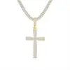 Colgante de Cruz de Moissanita Hip-Hop Europeo y Americano de Moda para Rappers y DJs