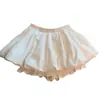 Falda midi con estampado floral blanco para mujer, colección de verano 2026, falda de cintura alta en línea A, perfecta para figuras petite, elegante y favorecedora, con forro incorporado para evitar transparencias, y diseño acampanado y corto