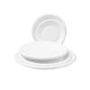 Tazón Redondo Desechable Biodegradable Vajilla de Papel Plato para Cena Plato de Papel Disco para Barbacoa Plato para Pastel Plato para Pintura Hecha a Mano para Niños