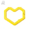 Hebilla de Resorte de Corazón de Píxel de Aleación Anillo Abierto Llavero con Forma Especial Hebilla para Joyería DIY Accesorios de Ferretería para Ropa y Equipaje