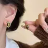 Presilhas de Orelha Cor de Café Estilo Maillard Não Perfurantes para Mulheres, Brincos de Luxo para Outono e Inverno, Novos Targos de Orelha e Acessórios de Orelha Retro