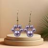 Clips de Perlas Retro para Mujer, Ganchos de Oreja Elegantes, Aretes de Verano, Aretes de Nicho, Discos Espirales para Mosquitos