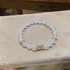Pulsera de Perlas con Abalorios de Zirconia, Estilo Francés, Pulsera Exquisita y Lujosa, Lujo Ligero, Joyería de Nicho de Gama Alta al por Mayor