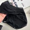 Nova Roupa Íntima Feminina de Verão 10A Algodão Antibacteriano Camada na Virilha Seda Gelada Cintura Média Bumbum Nu Respirável