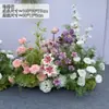 Arranjos Florais Prontos para Casamentos, Painéis de Flores Artificiais, Paisagismo Jardim Monet, Decorações Florais para Corredor, Arte Floral para Banquete de Noivado