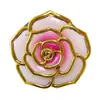 Gancho para Bolso Redondo con Forma de Rosa de Alta Rotación en Stock, Gancho Plegable para Mesa 3D, Gancho Navideño de Flor de Plástico